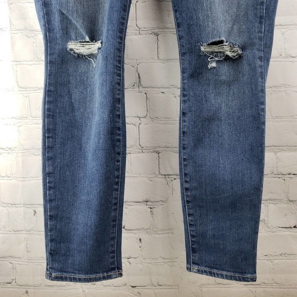 Paige Jeans Verdugo Ankle Dedee Destructed Skinny Stretch Tag Size 31 - Picture 4 of 14